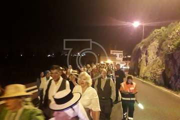 Peregrinación desde San Juan hacia Jinámar. ofrenda, reparto del potaje y festival folclórico (Foto TA y TF)